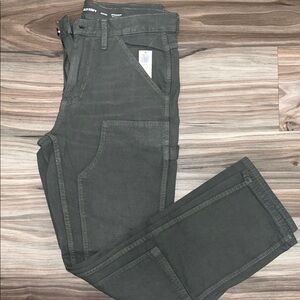 Old Navy Olive Green/Grey Carpenter Pants